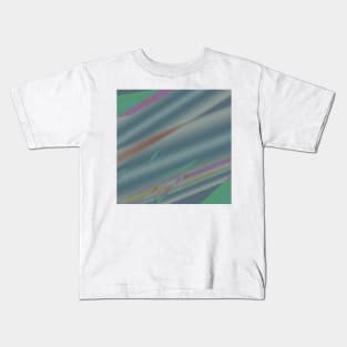 blue grey abstract texture design Kids T-Shirt